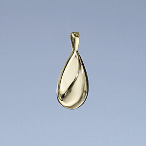 14K Gold Teardrop Pendant