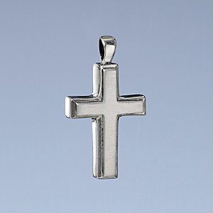 Sterling Silver Large Cross Pendant